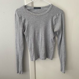 brandy melville gray long sleeve